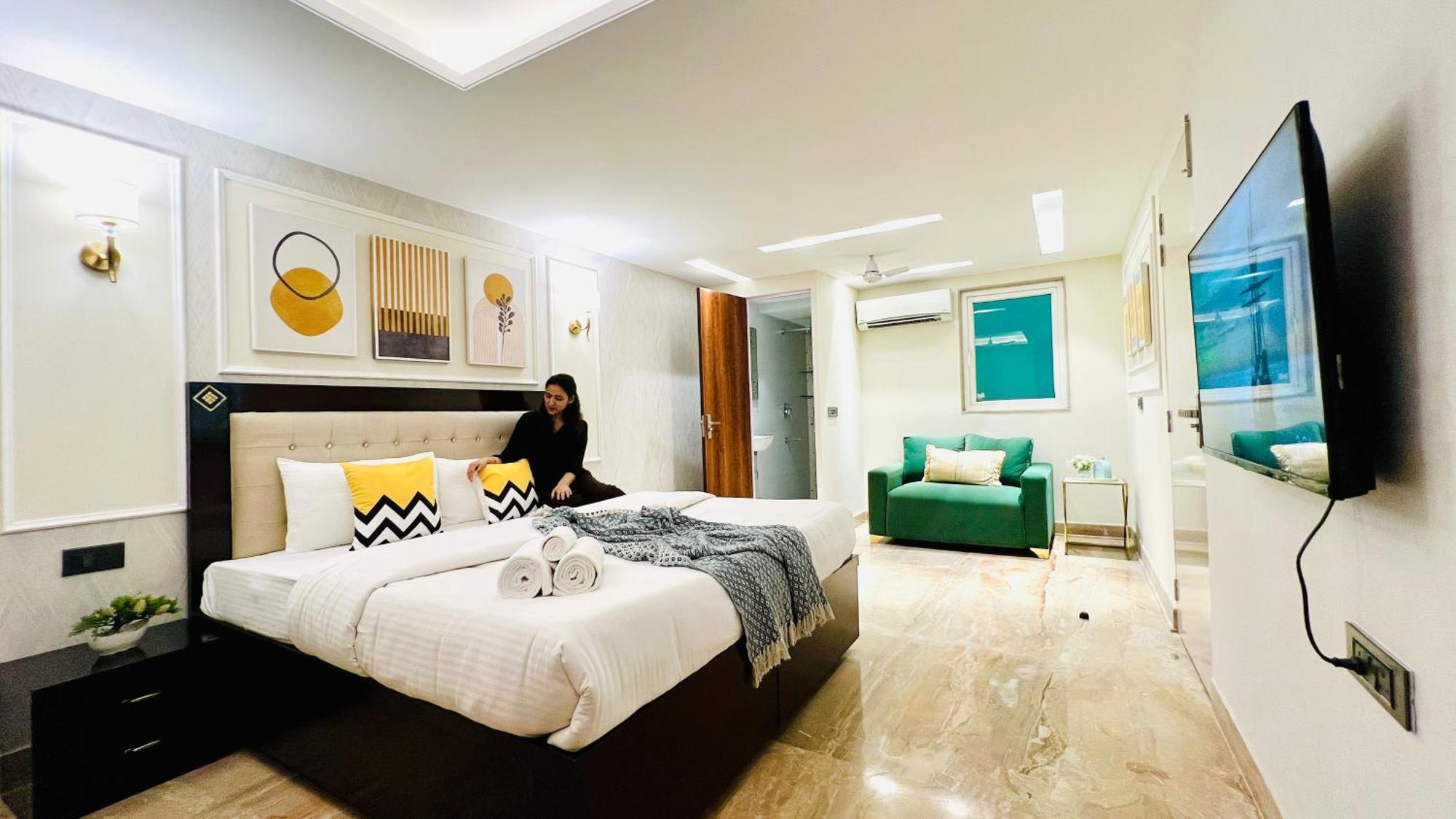 Zen Suites Gurgaon - Luxe Stays Collection 객실 사진